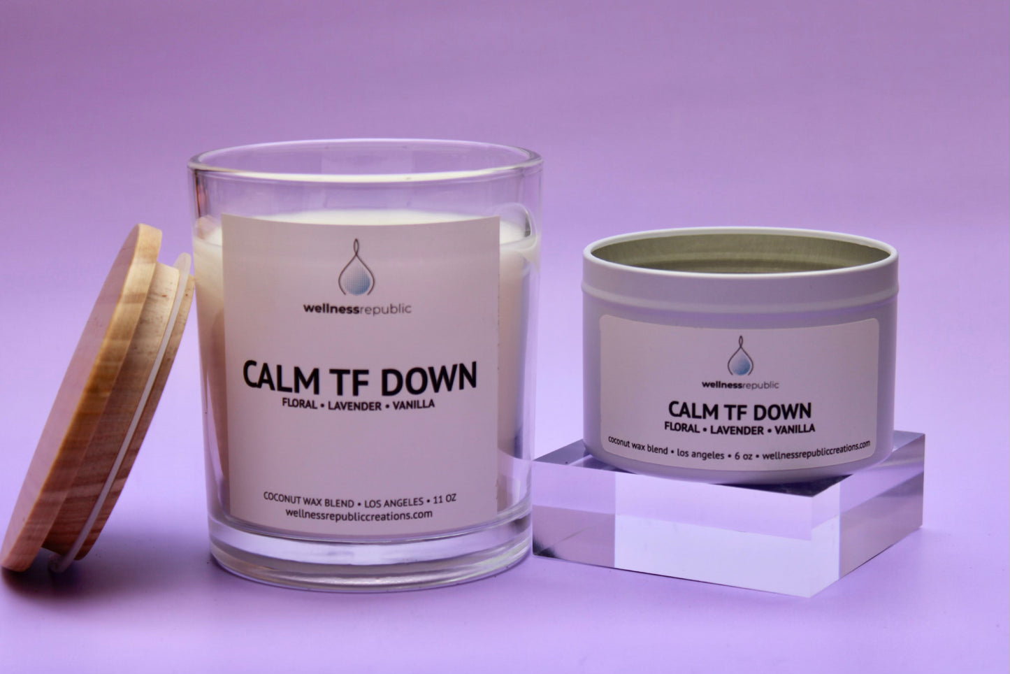 Calm TF Down Candle