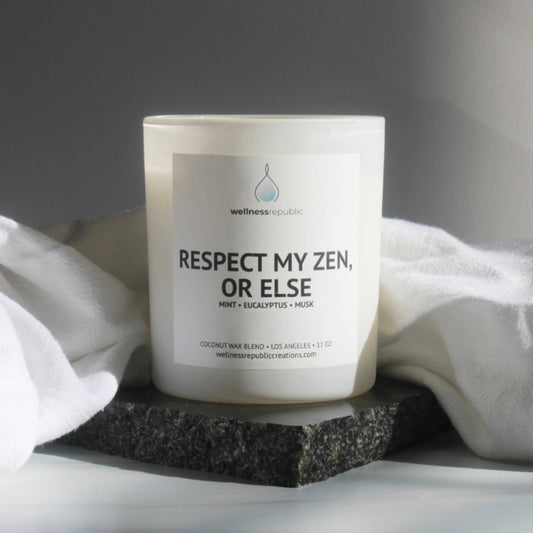 Respect My Zen, Or Else Candle