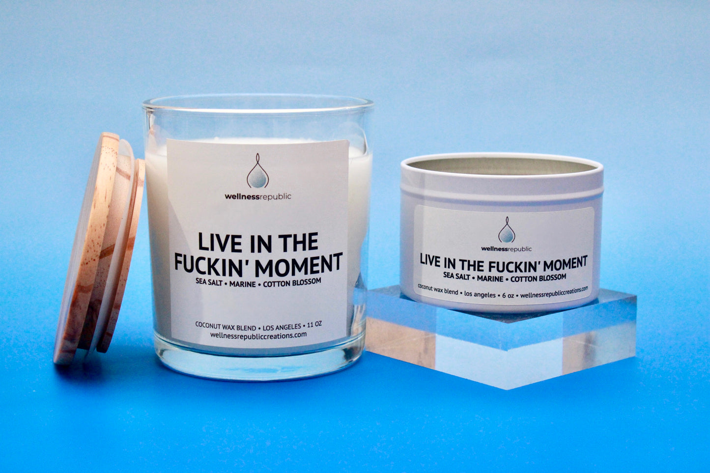 Live in the Fuckin' Moment Candle